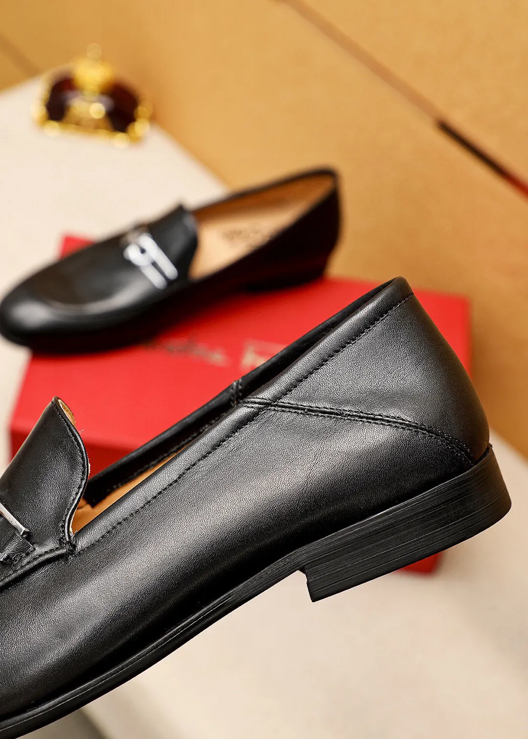 Men's shoes 💰480 💐[Ferragamo/Ferragamo] (high-end Niuli) New 🐲Ferragamo* Ferragamo classic formal leather shoes! The upper is made of imported first-layer cowhide and the upper is made of comfortable first-layer cowhide leather lining! Original wear-resistant rubber outsole! High quality products! Code number 38-44 (45🉑️customized)